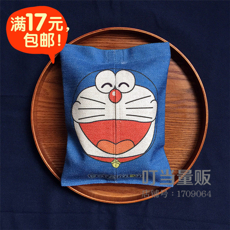 哆啦A梦纸巾盒抽纸巾袋车用布艺棉麻纸巾抽创意纸巾盒车载客厅|ruв категории получать отделка, семьи, хранения приборов, получать рукав, бумажные полотенца рукав - от Buy2taobao.com для оказания профессиональной услуги покупки агента Taobao