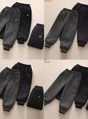 今贝旺儿童秋冬加棉卫裤加厚保暖休闲裤棉裤 420582 420583