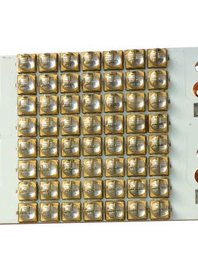 448瓦大功率LED紫外线6565 395nm400nm 60乘85mm红铜板纯金线紫色