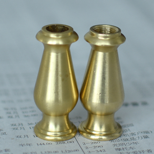 波西米亚台灯落地灯全黄铜灯柱配件中孔可穿线组装铜件灯饰配件