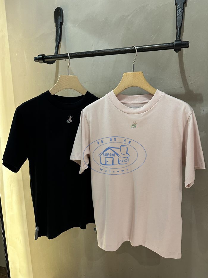 蜥蜴小logo百搭休闲短袖圆领t恤 24春夏女装