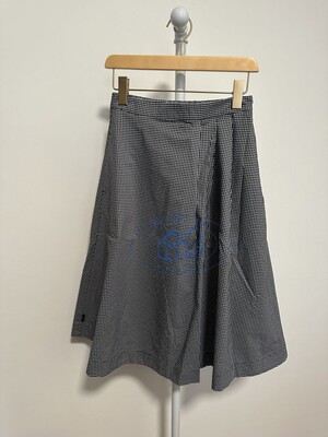 代購小格子百搭本身長裙秋冬女裝