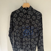 agnes b.HOMME時尚印花百搭翻領長袖 衬衫 香港专柜代购 25春夏男款