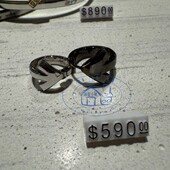 25春夏男款 香港专柜代购 时尚 品牌LOGO耳饰耳环 agnes