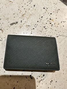 香港專櫃代購agnes b.b字logo防刮牛皮真皮男款卡包卡套 23秋冬