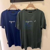 Agnes T恤 香港專櫃代购 經典款 品牌LOGO圓領短袖 25春夏男款