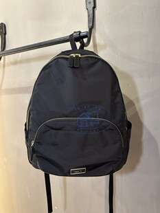 香港專櫃代購agnes b.logo防水尼龍男女輕便雙肩背包 經典款