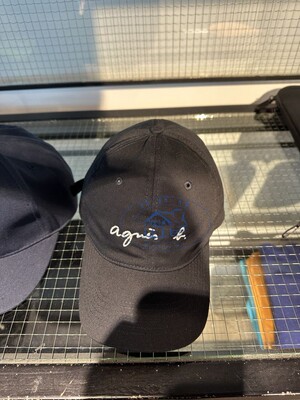 agnesb.b字logo百搭男女款鴨舌帽