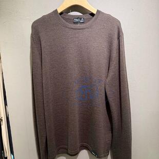 香港專櫃代購agnes b.HOMME純色羊毛百搭經典款長袖毛衣 24秋冬男