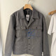 時尚灰色西裝領長袖 夾克外套 香港专柜代購agnes 25春夏男款