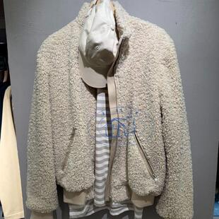 香港专柜代购agnes b.HOMME加绒搭扣连帽长袖长款外套 24秋冬男装