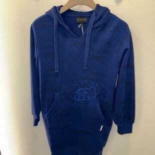 香港专柜代购agnes b.sport恐龍logo帶帽卫衣料連身裙 24秋冬女款