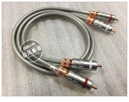Audio Note音乐贵族AN-VX纯银99.99%发烧音响RCA双莲花音频信号线