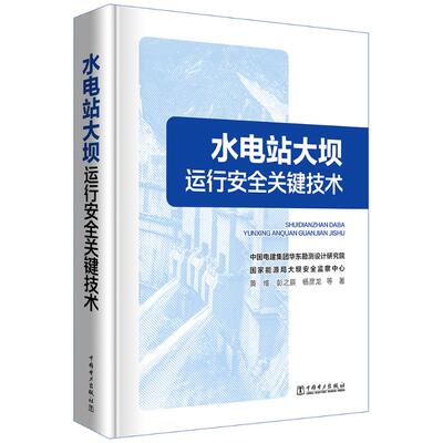 水电站大坝运行安全关键技术 中国电力出版社 黄维 等 著 建筑/水利（新）QG