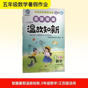 智趣暑假温故知新 5年级 数学 江苏版适用 黄山书社 《智趣暑假温故知新》编委会 编 小学教辅  KC