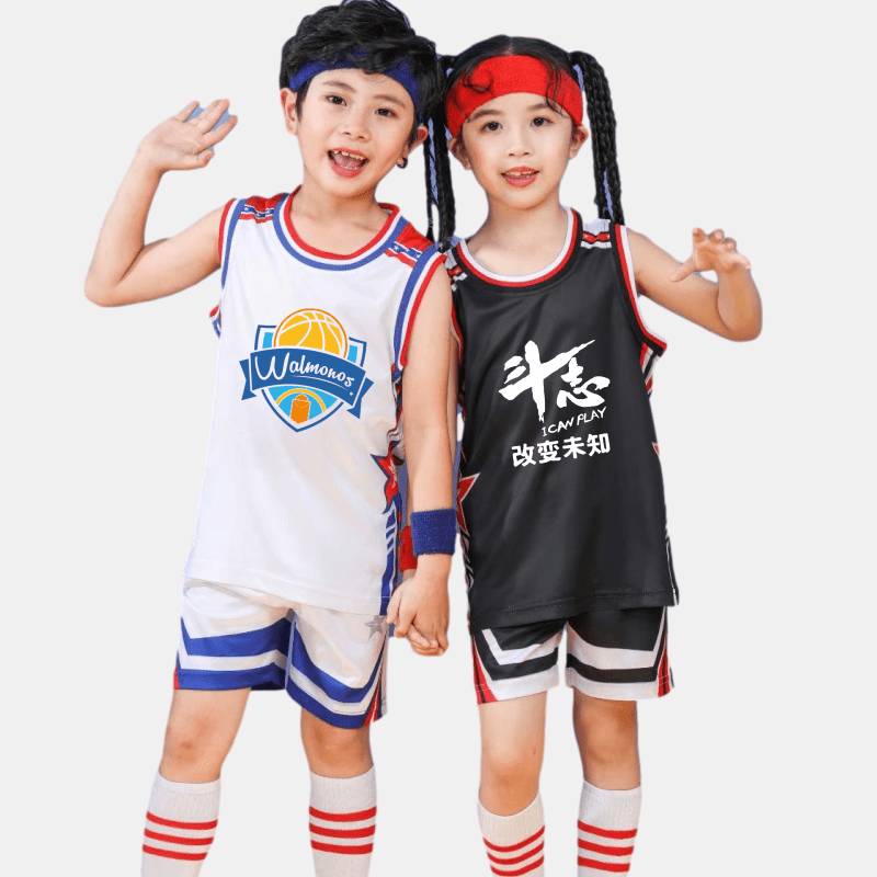 儿童篮球服套装男孩幼儿园小学生球衣小孩女童青少年定制服装夏季