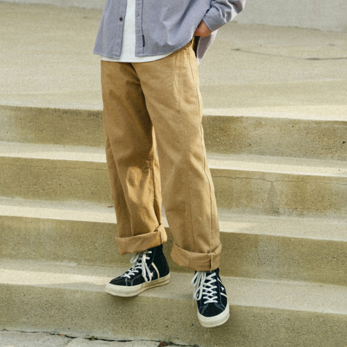 BDCT长裤直筒纯色分割休闲裤