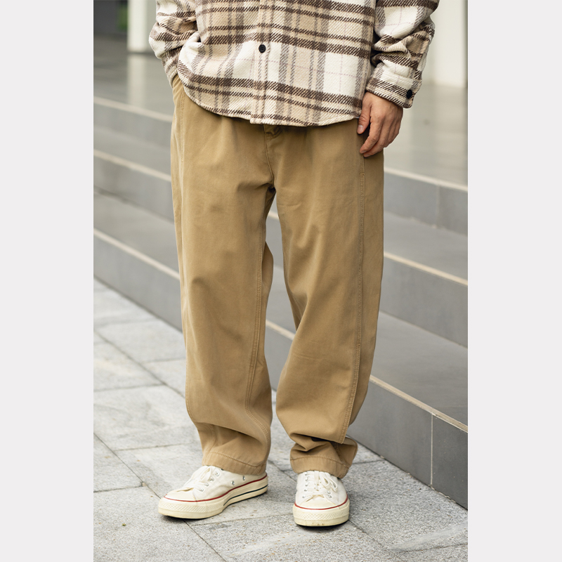 BDCT长裤直筒水洗加绒休闲裤