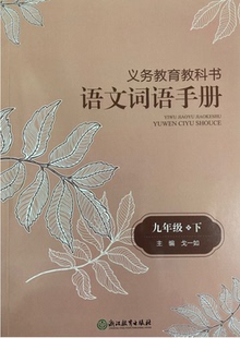 正版代购2023春语文词语手册九年级下册R人教版语文课本同步配套初中初三9年级下册浙江教育出版初中初三下册浙江省义务教育教科书