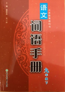 正版代购2020春新版义务教育教科书 语文词语手册 九年级下册R人教版语文课本同步配套浙江教育出版社主编戈一如章新其初三9年级下