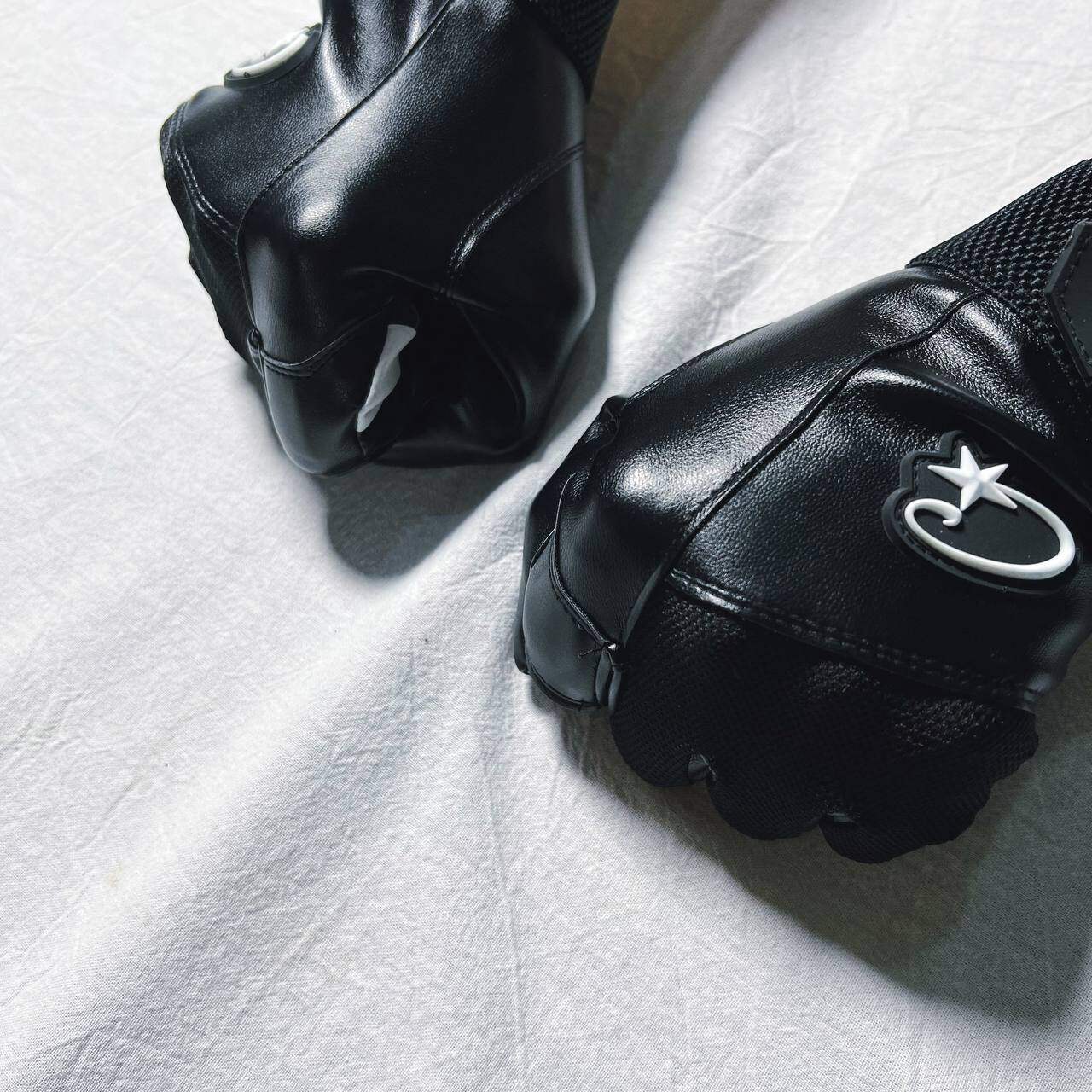 Corteiz Leather Glove Crtz Black Leather Gloves