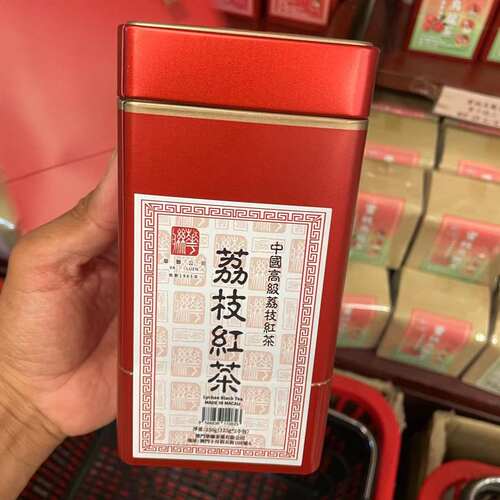 澳门华联茶业 网红铁罐装荔枝红茶 茉莉花茶 玫瑰红茶 蜜桃乌龙茶