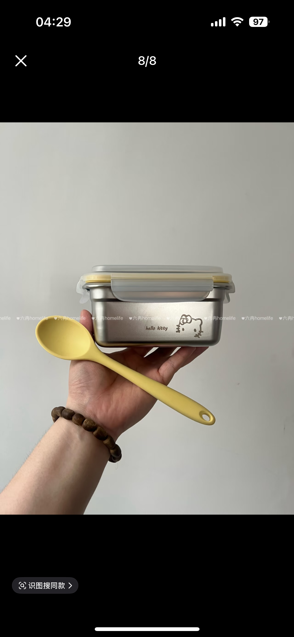 新304钢便当盒！可微波炉上班带饭小饭盒密封保鲜盒KT水果盒