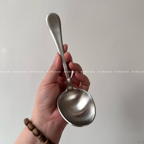 出口！加厚款！304钢加深嗦粉勺汤勺喝汤勺吃面勺哑光工艺