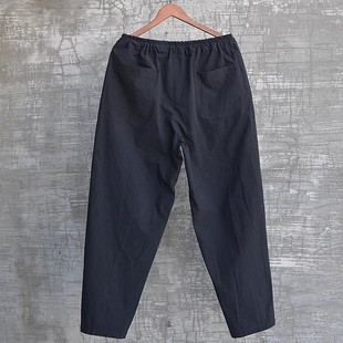 三世一木男士纯棉直筒裤宽松松紧腰休闲长裤百搭显瘦大码