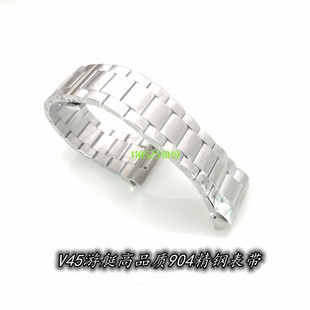 代用法兰克穆勒V45钢带904精钢表带表链法穆兰游艇高品质钢链28mm