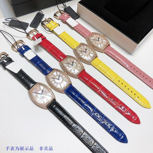 代用法兰克穆勒法穆兰女表1752 5850皮带针扣钻扣真皮表带17 18mm