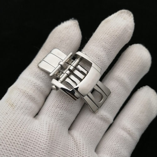 代用百达翡丽鹦鹉螺5711 5726 5980皮带表扣胶带蝴蝶折叠扣子18mm