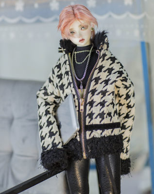 【endless】bjd/sd/msd3分四分id75大叔玩偶千鸟格娃衣老钱风外套