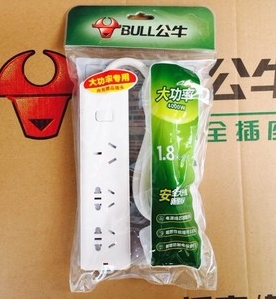公牛插座 GN-406D 插座接线板大功率16A空调专用 无线1.8米3米5米