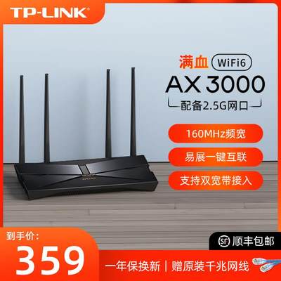 TPLINK路由器WIFI6网络接口2.5G