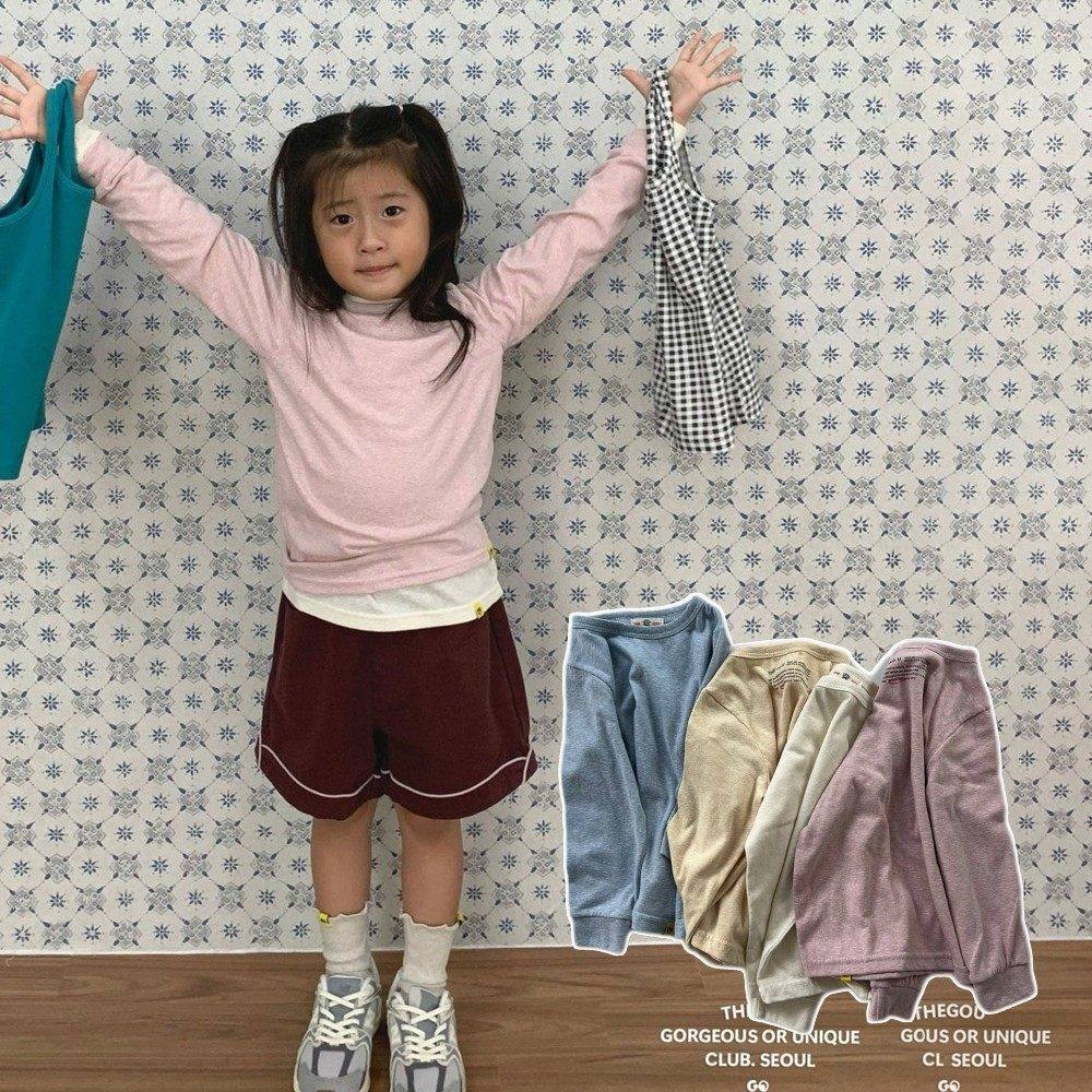 GOU圆领柔软舒适T恤！韩国童装26春款男女童打底衫亲子装上衣,童装/婴儿装/亲子装,T恤,淘宝优惠券,粉丝福利购,淘宝优惠卷