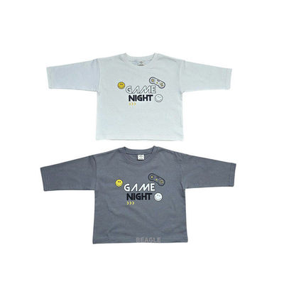 BEAGLE字母笑脸长袖T恤！韩国童装代购2026春款男女童中大童上衣