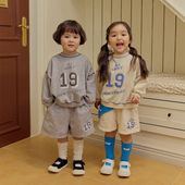 HANS数字短裤 26春中大童套装 卫衣运动装 QZ韩国童装