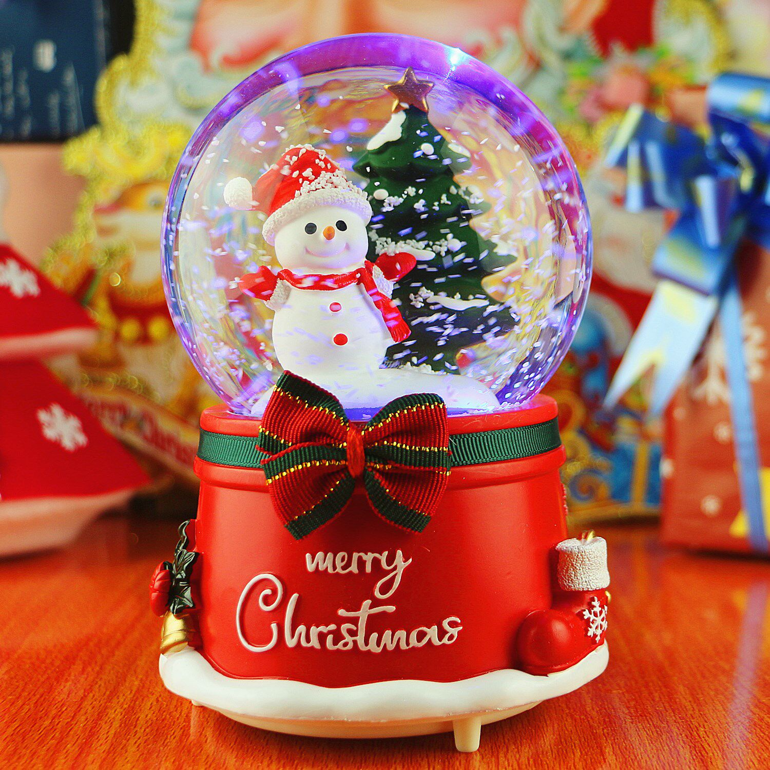 CREATIVE CHRISTMAS CRYSTAL BALL MUSIC BOX MUSIC BOX AUTOMATIC SNOW BIRTHDAY GIFT GIRLS FRIENDS GIRLS CHILDREN
