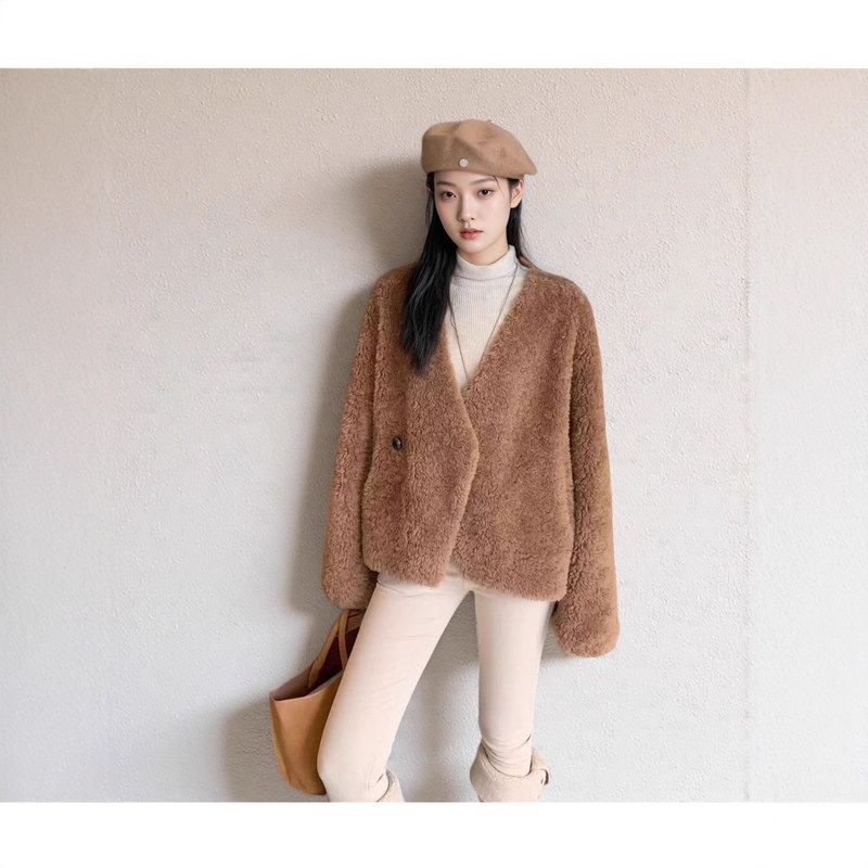 100新款外套皮毛韩上衣一体订单