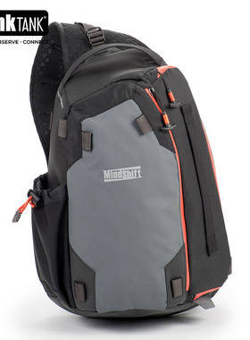 创意坦克Mindshif曼德士 421单肩斜挎摄影包翻转单反微单包 MS421小号（碳灰橘色边）