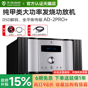 Winner/天逸 AD-2PRO+ 纯甲类大功率发烧DSD解码功放机HIFI全平衡