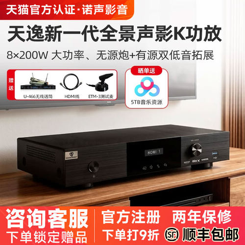 天逸启元一号家庭影院KTV功放机