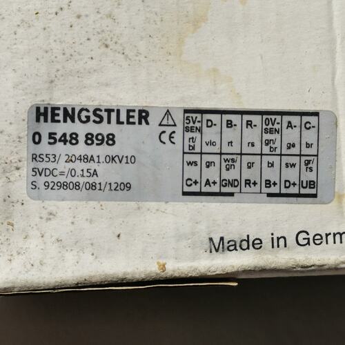 议价hengstler西门子主轴电机编码器0548898 正可维修