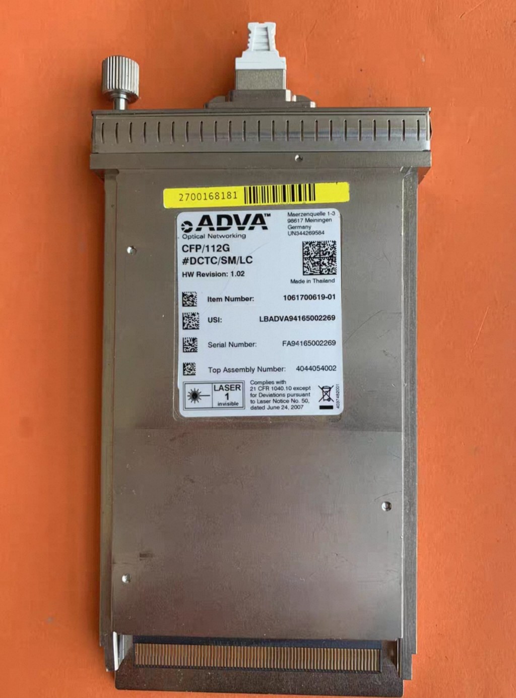 ADVA CFP/112G光模其它元器件