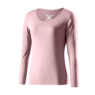 60支长绒棉螺纹高弹百搭风秋衣