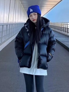 男女同款羽绒服2023冬季新品时尚潮流连帽短款白鸭绒羽绒服外套