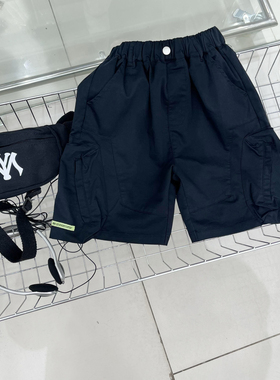 尔菲梵EC潮牌EFF夏天季款男中大童5五分短超软口袋纯棉工装中裤子