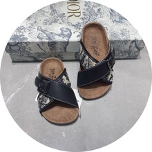 金早JinZao夏季休闲防滑超纤小中大童男女橡胶鞋纯色户外沙滩拖鞋