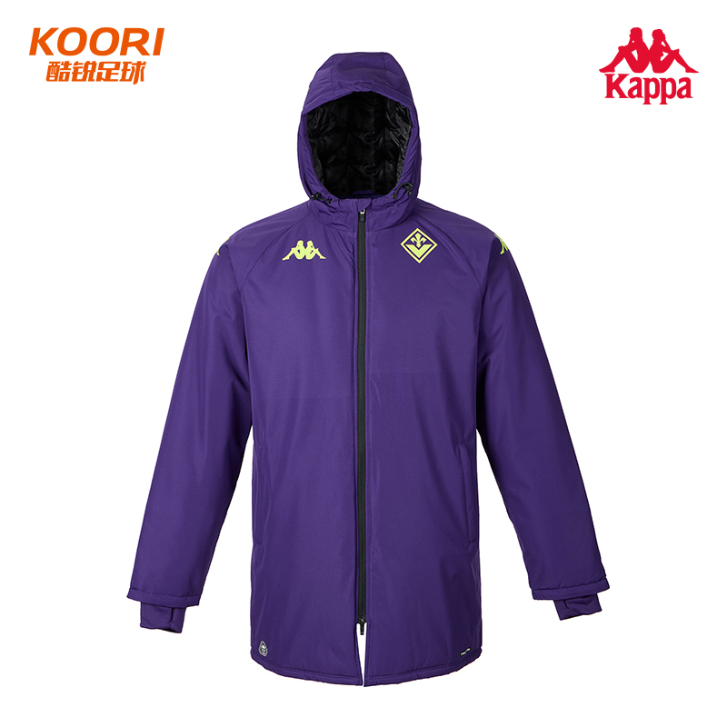酷锐足球KAPPA卡帕佛罗伦萨冬季运动休闲保暖中长款棉服341Z78W